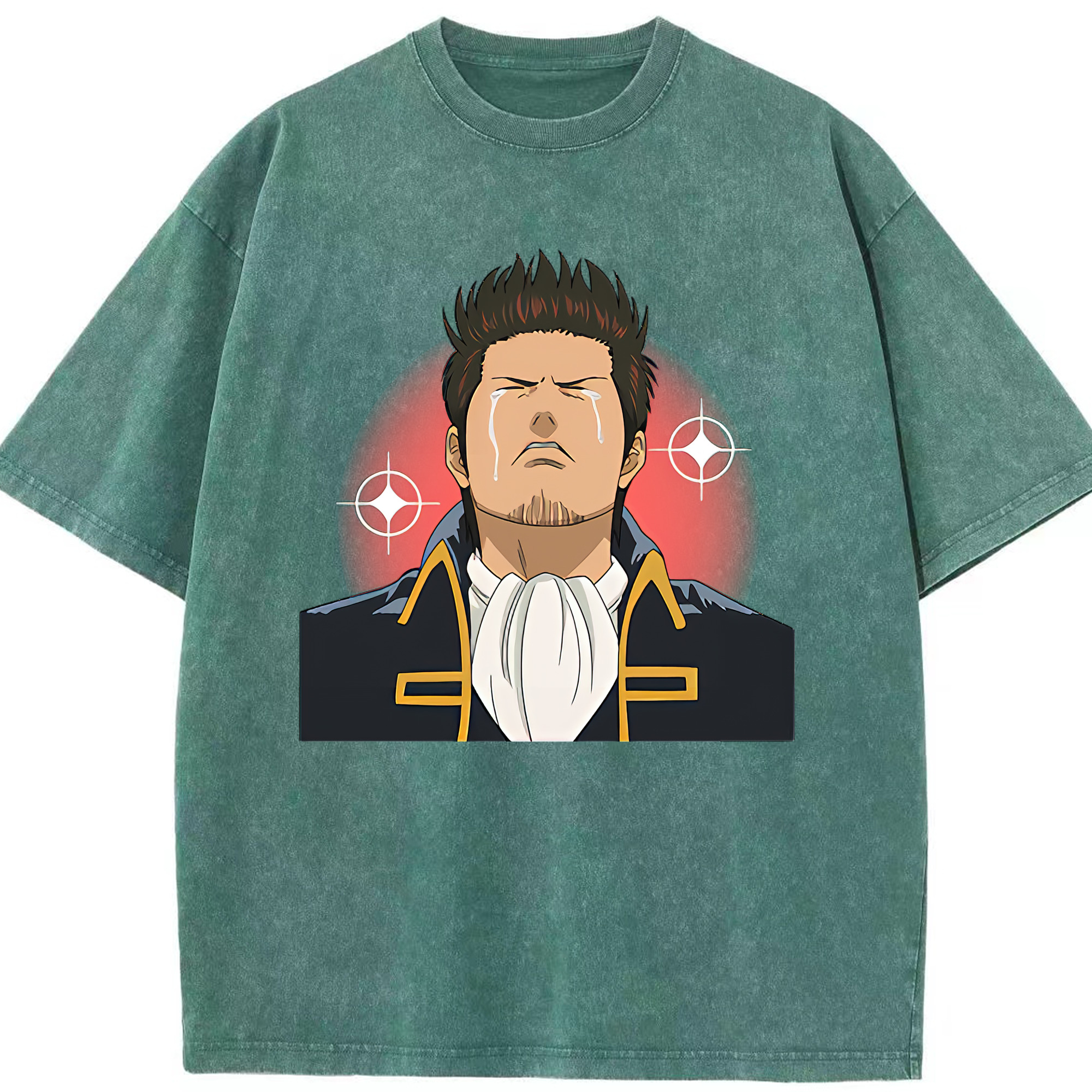 （画像用） ぎんたま 坂田銀時（さかたぎんとき） 神楽 志村新八（しむら しんぱち） GINTAMA Sakata Gintoki Kagura Shimura Shinpachi 綿100% ヴィンテージ風 半袖Tシャツ（フロントプリント）